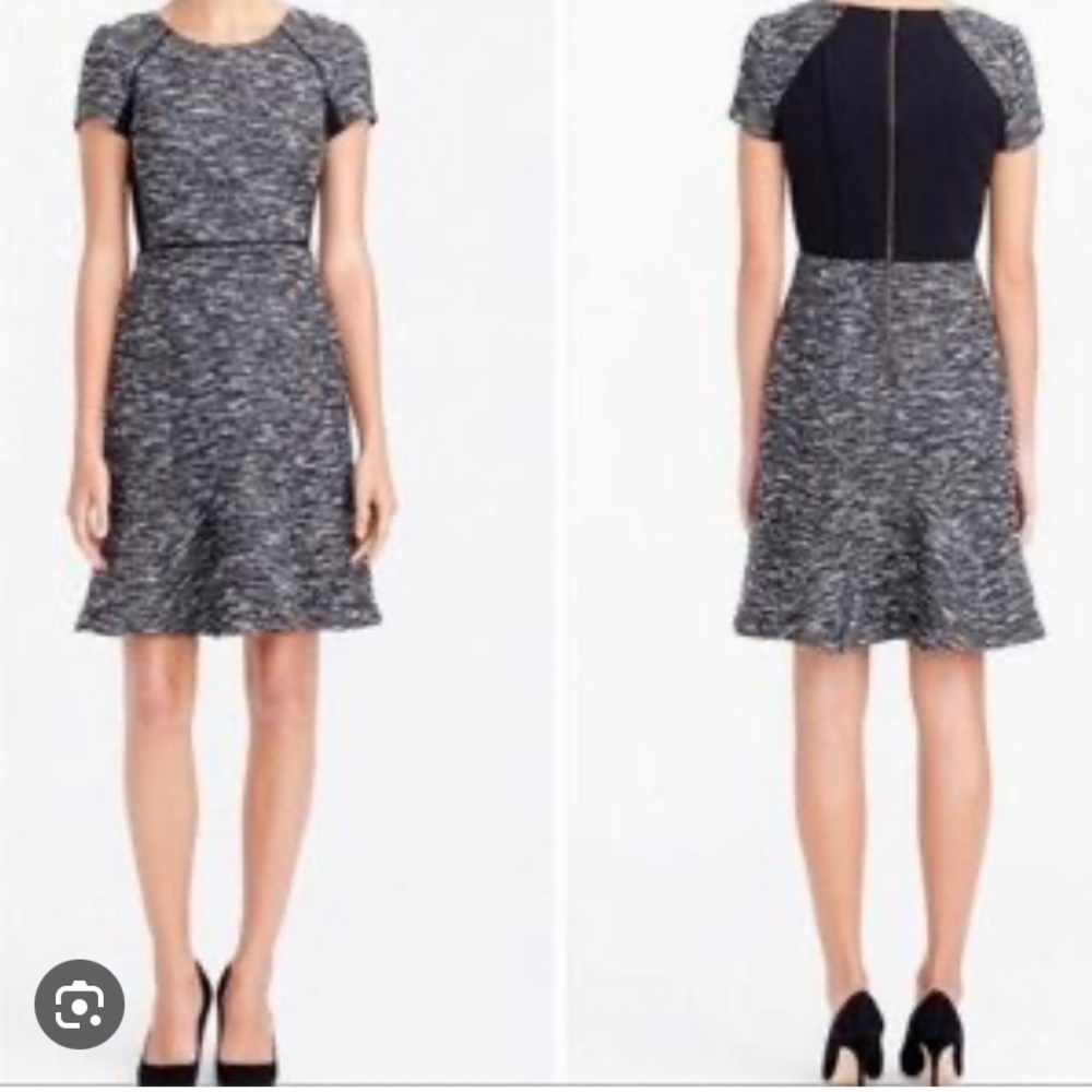 J Crew mixed tweed dress